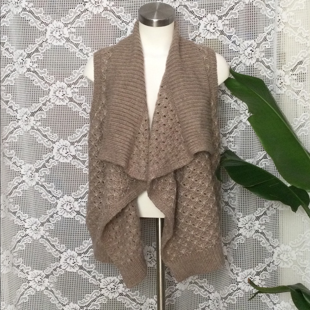 Loft Women's Knit Brown Cardigan Size L